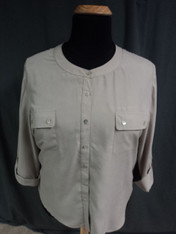 Chico's blouse, beige, size 3