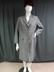 Morgan Miller 2-pc suit, Gray pinstripe, size 16W