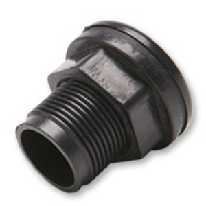 Bulkhead Fittings are made of durable polypropylene, with a sturdy, rubber gasket, for a leak proof seal.