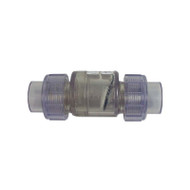 1.5" True Clear Union Check Valve SxS (Slip X Slip)