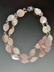 Petal Pink Mother of Pearl Pink Blossom Collar