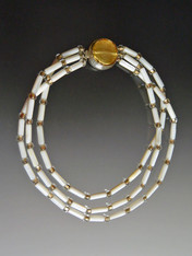 Mother of Pearl Venetian Gold Nesting Collar - SOLD