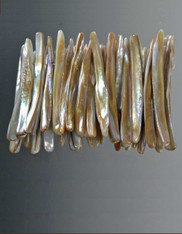 Mother of Pearl Champagne Shell Cuff