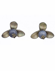 Silver Seasons Blueberry Clip Earrings