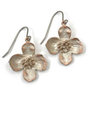 Silver Seasons Bonze Sterling Dogwood Earrings SOLD