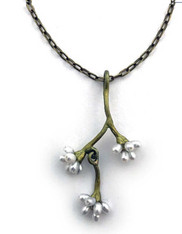Silver Seasons Pussywillow Freshwater Pearl Chain Necklace