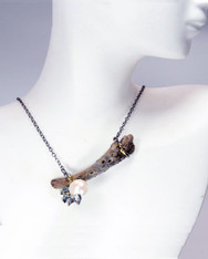 Freshwater Pearl Blue Topaz Gemstone Branch Sterling Necklace SOLD
