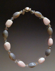 Moonstone Pink Opal Necklace 