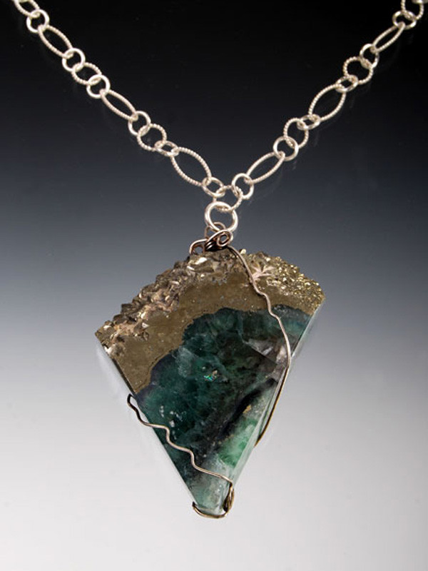 Raw sales fluorite necklace