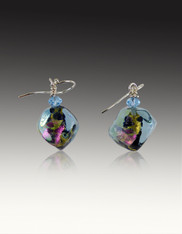 Rare Venetian Sasso Aquamarine Earrings