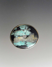Amy Kahn Russell Vintage Turquoise Pin