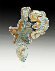 Amy Kahn Russell Nautical Starfish Sterlingpin/pendant