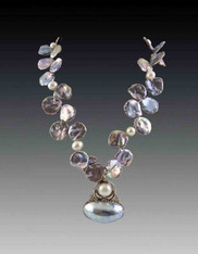 Opulent Petal Pearl with Sterling Pearl Pendant