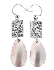Indonesian Sterling Pink Abalone Shell Earrings SOLD