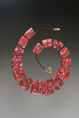 Red Composite Jasper Collar