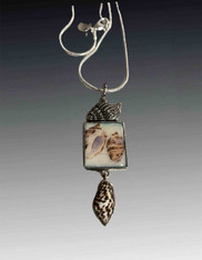Amy Kahn Russell Seashell Pendant on Sterling Chain