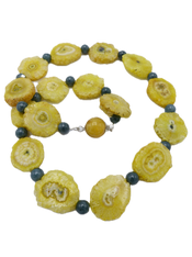 Yellow Solar Quartz Jade Collar