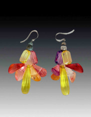 Vintage Lucite Multi Earrings