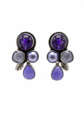 Purple earrings