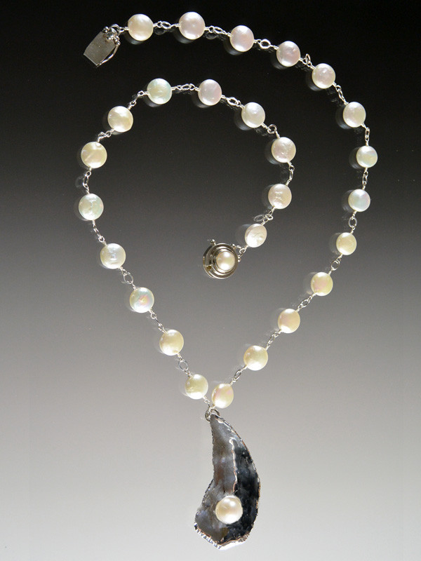 oyster baroque pearl necklace | ヤマダウェブコム
