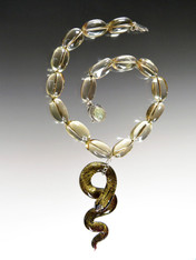 Lemon Topaz Venetian Serpent Necklace  - SOLD