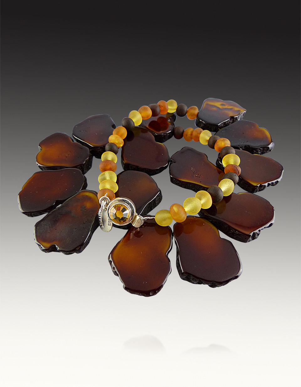 Resin Tortoiseshell Freeform Necklace - Bess Heitner Jewelry Designs
