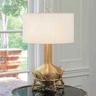 Fat Brass Twig Table Lamp