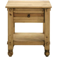 Rustic 1 Drawer Nightstand