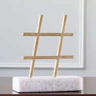 Gold Hashtag FREE SHIPPING