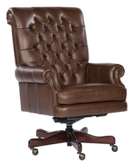 Coffee Leather Executive Chair - FREE SHIPPING