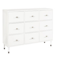 Modern White Nine Drawer Chest FREE SHIPPING