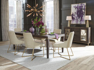 Wood and Gold Dining Set - FREE SHIPPING 