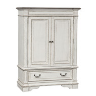 Antique White Door Chest - FREE SHIPPING 