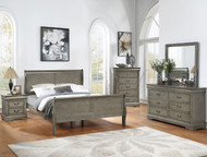 Grey Sleigh Bedroom Set - FREE SHIPPING