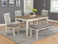 6 pc. Leg Dining Table w/ Drawers - FREE SHIPPING 