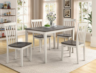 5 pc. Two-Toned Leg Table Dining Set - FREE SHIPPING - Weekly Special