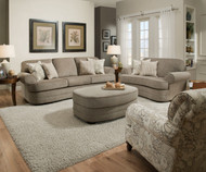 Pewter Gray Sofa and Chair 1/2 - FREE SHIPPING