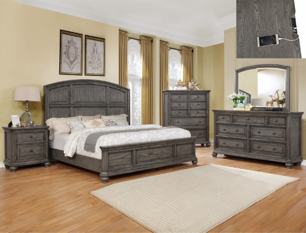 Gray Farmhouse Bedroom Set Free Shipping High Point Discount Furniture