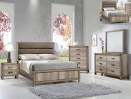 Hickory Upholstered Bedroom Set - FREE SHIPPING