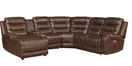 Orpheum Brown Power Reclining Sectional - FREE SHIPPING 