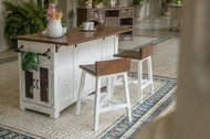 Blanco Kitchen Island - FREE SHIPPING