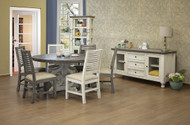 Gray Tone Round Dining Table - FREE SHIPPING