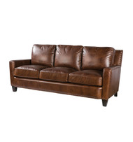 Saul Leather Sofa - FREE SHIPPING