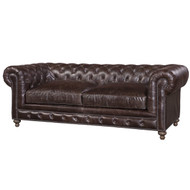 Chesterfield Espresso 90" - FREE SHIPPING