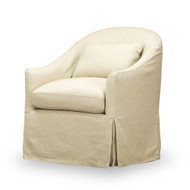 Hodge Slipcover Swivel Chair - FREE SHIPPING