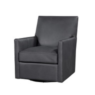 Cabrera Charcoal Swivel Chair - FREE SHIPPING