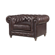 Espresso Chesterfield Chair - FREE SHIPPING