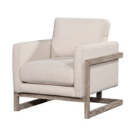 Hosea Off-White Accent Chair - FREE SHIPPING