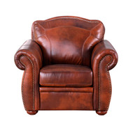 Brown Rust Leather Chair FREE SHIPPING