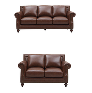 Walnut Creek Leather Sofa and Loveseat FREE SHIPPING